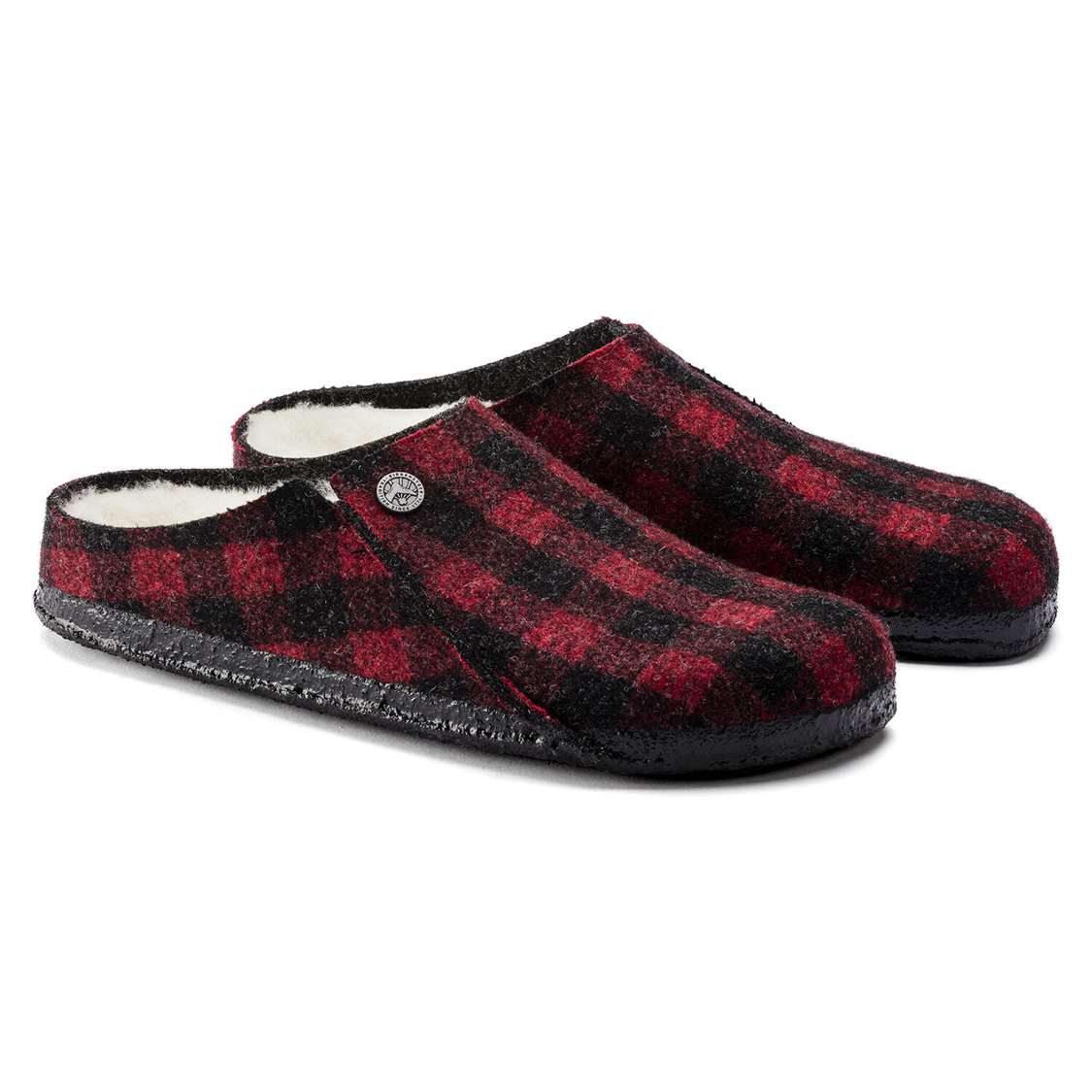 Birkenstock Zermatt Wool Felt Clogs Red | WzEmPBrjFQC