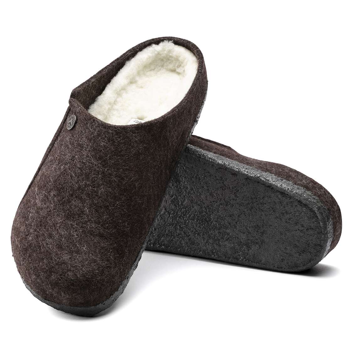 Birkenstock Zermatt Wool Felt Clogs Yellow | cOX5A5zAnRP