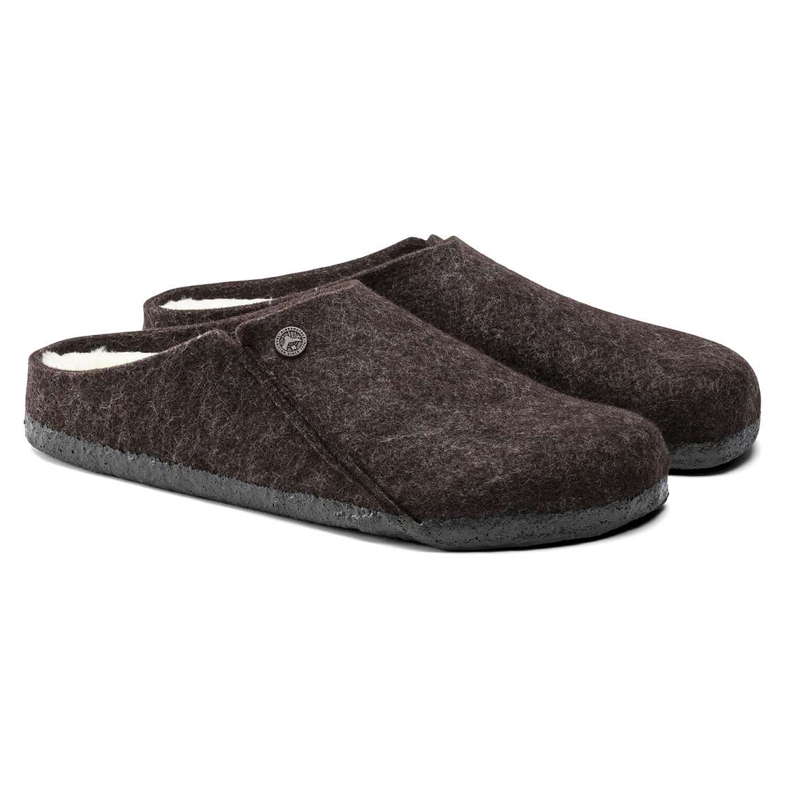 Birkenstock Zermatt Wool Felt Clogs Yellow | cOX5A5zAnRP